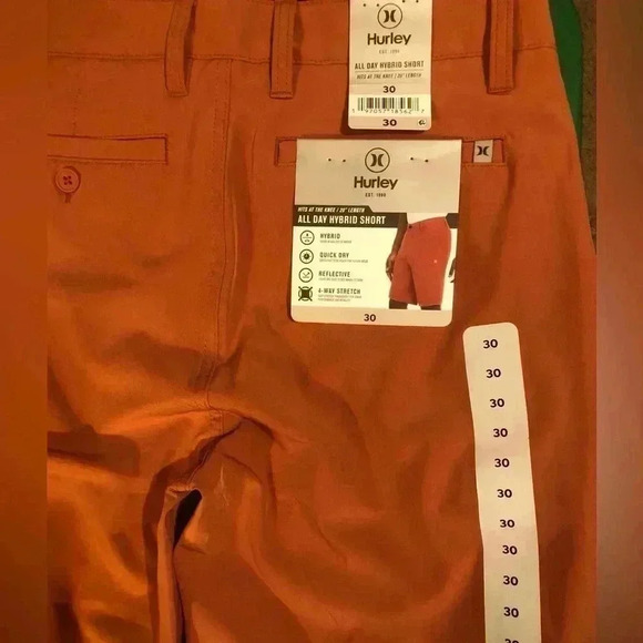 🔥Hurley Men's Orange Shorts🔥 - Picture 5 of 9